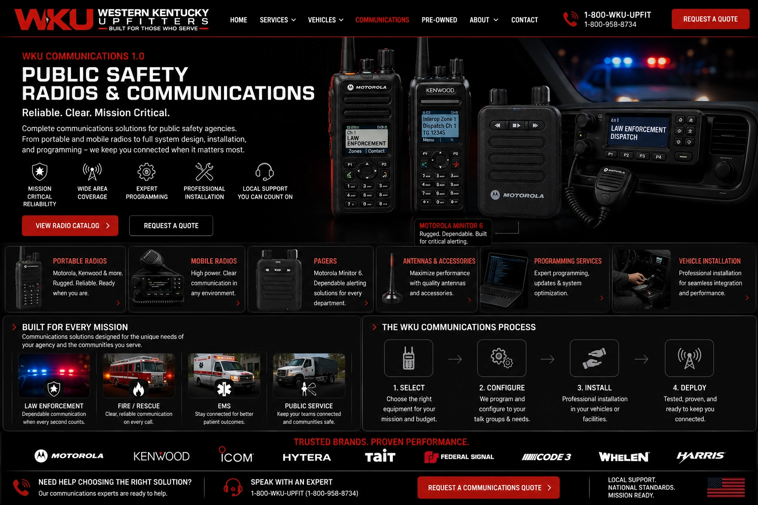 WKU Communications public safety radios and communications